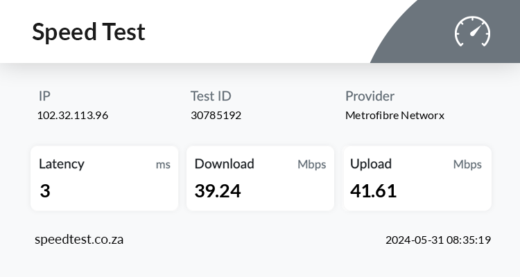 speedtest.co.za