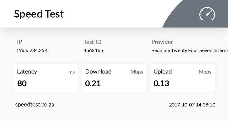 speedtest.co.za